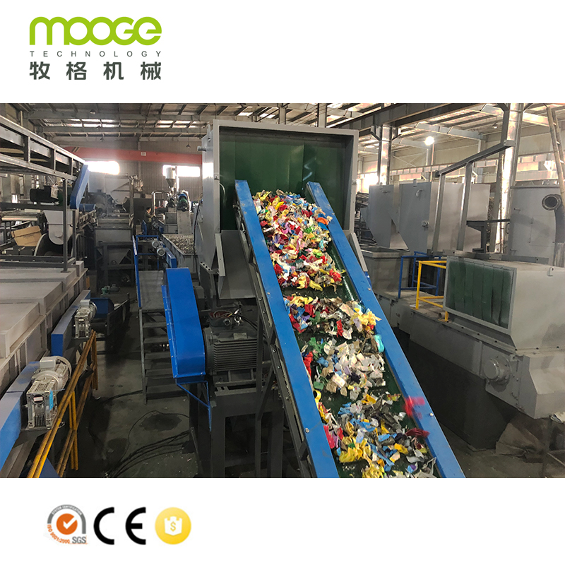 Máquina de Reciclagem de Garrafas HDPE PP